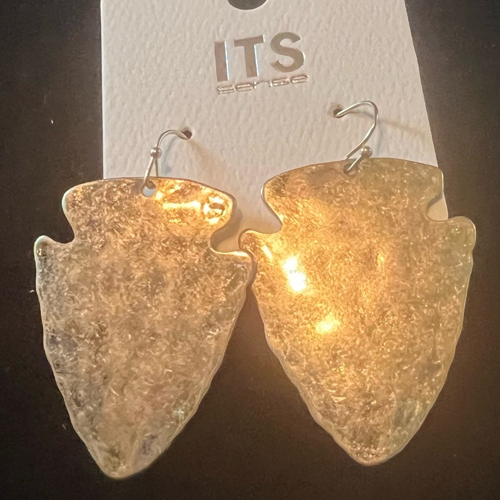 Gold Arrowhead Earrings